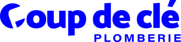 Coup de clé plomberie logo bleu tractr